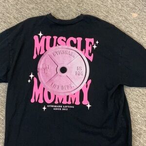 Gymshark Black Muscle Mommy T-Shirt